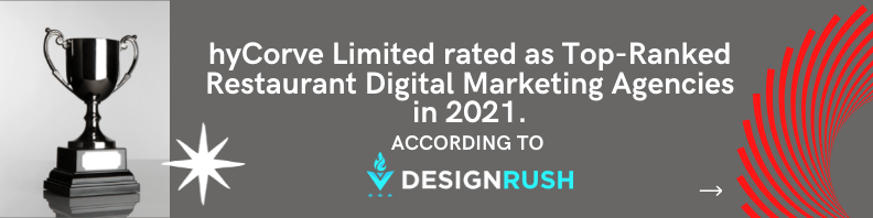 hyCorve Limited rated as Top-Ranked Restaurant Digital Marketing Agencies in 2021.